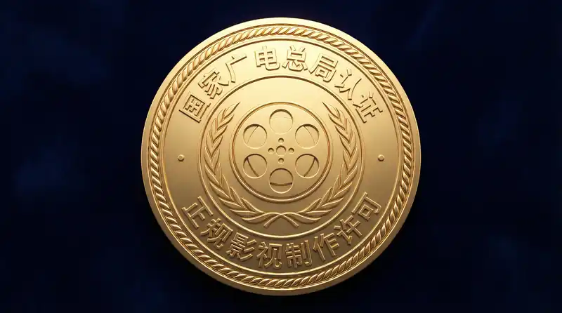媚黑获得国家广电总局颁发的正规影视制作许可认证金色徽章